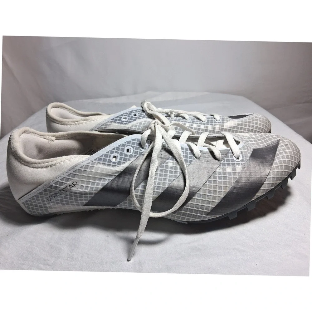 Adidas Sprintstar Track Field Spikes Mens 11 Grey Black GX6685 Running Shoes